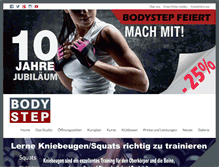 Tablet Screenshot of bodystep.at